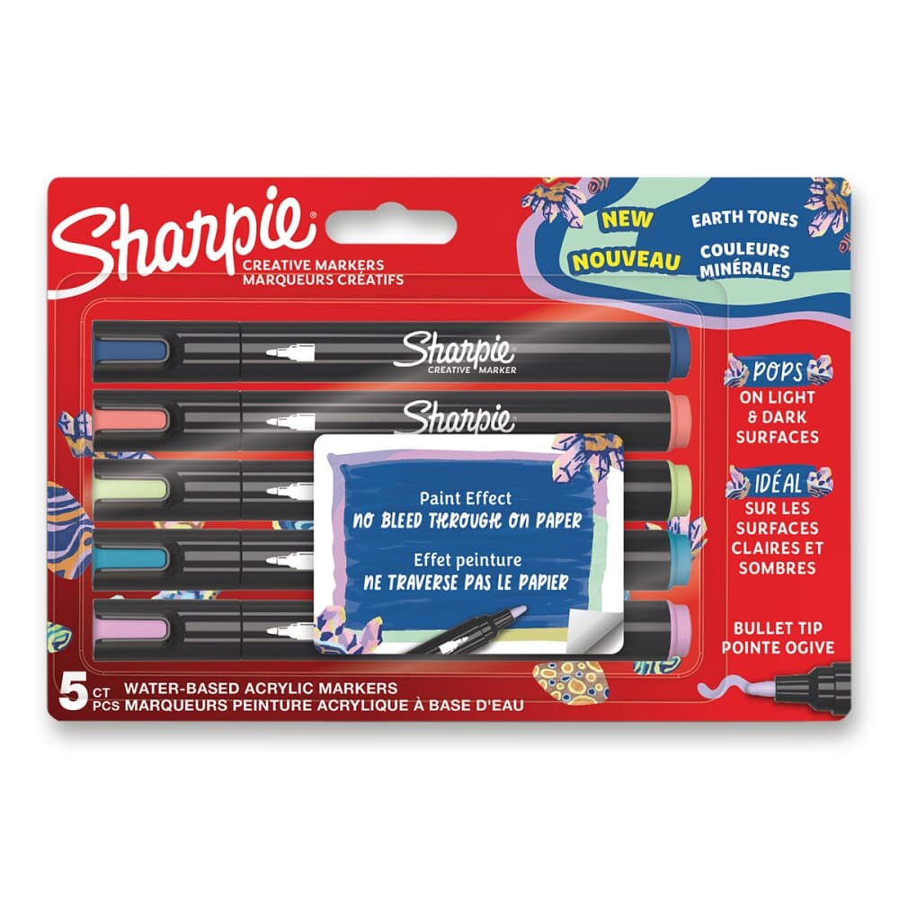 Sharpie Acrylic Marker Bullet sada 5 doplňkových barev