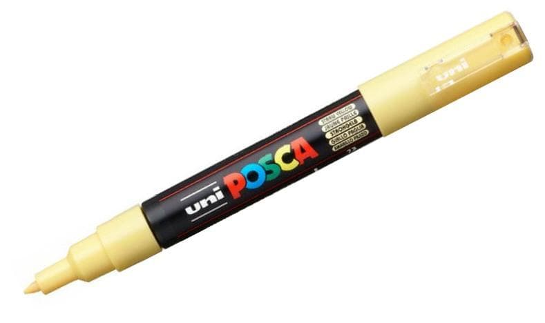 Uni Posca 1M akrylový popisovač slámově žlutý 0,7 mm