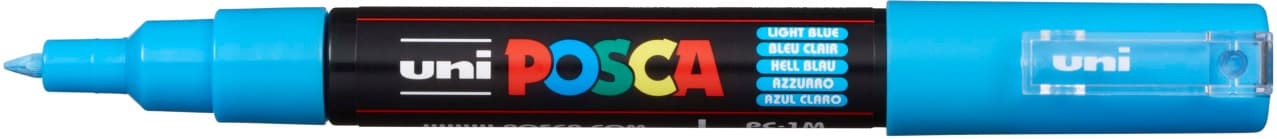 Uni Posca 1M modrý světle akrylový popisovač 0,7 mm