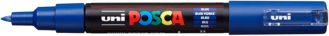 Uni Posca 1M modrý tmavě akrylový popisovač 0,7 mm
