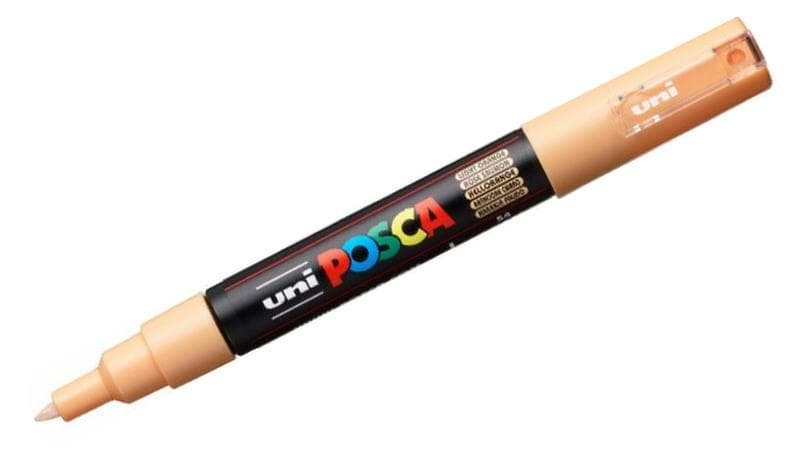 Uni Posca 1M světle oranžový akrylový popisovač 0,7 mm