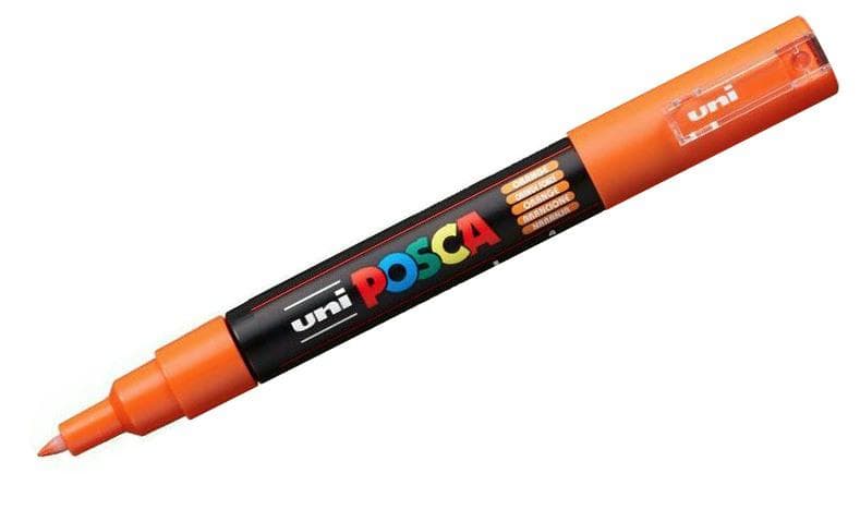 Uni Posca 1M oranžový akrylový popisovač 0,7 mm