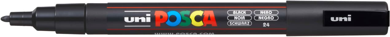 Uni Posca 3M černý akrylový popisovač 0,9-1,3 mm
