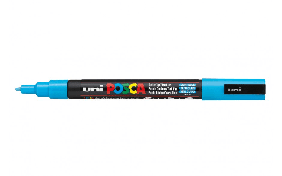 Uni Posca 3M světle modrý akrylový popisovač 0,9-1,3 mm