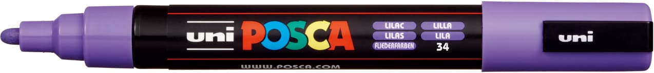 Uni Posca 5M akrylový popisovač lila fialový 2,5mm