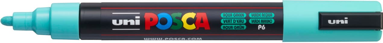 Uni Posca 5M akrylový popisovač zelená aqua 2,5mm