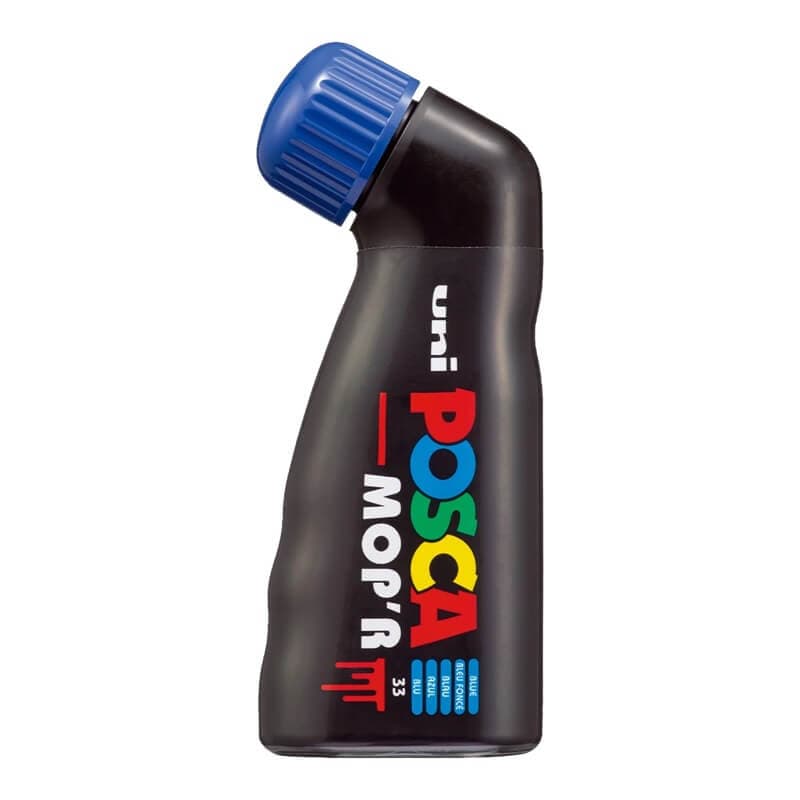 Modrý akrylový popisovač Uni Posca MOP'R 3-19 mm