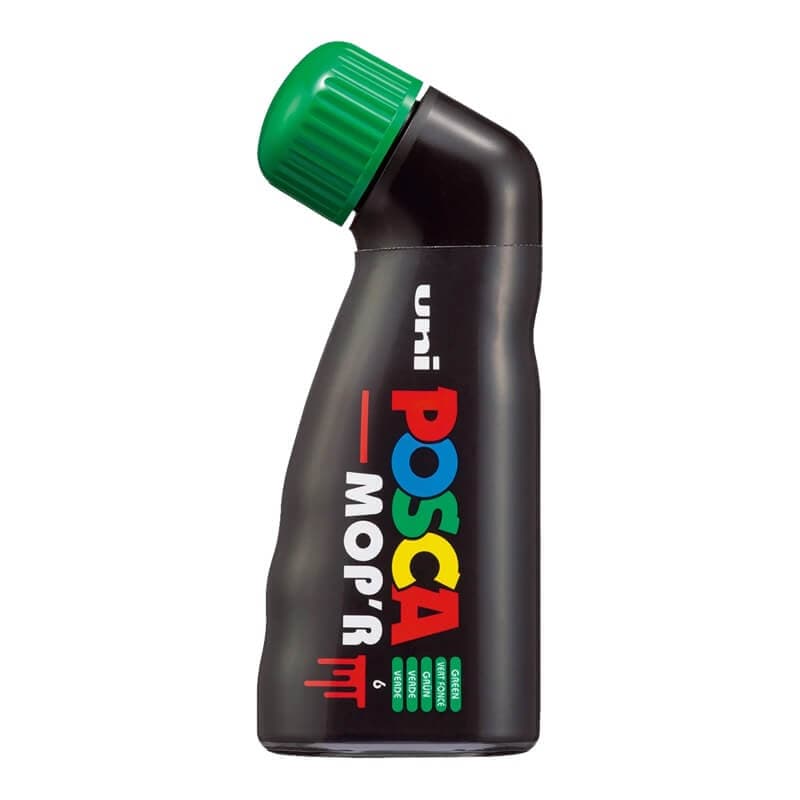 Zelený akrylový popisovač Uni Posca MOP'R 3-19 mm