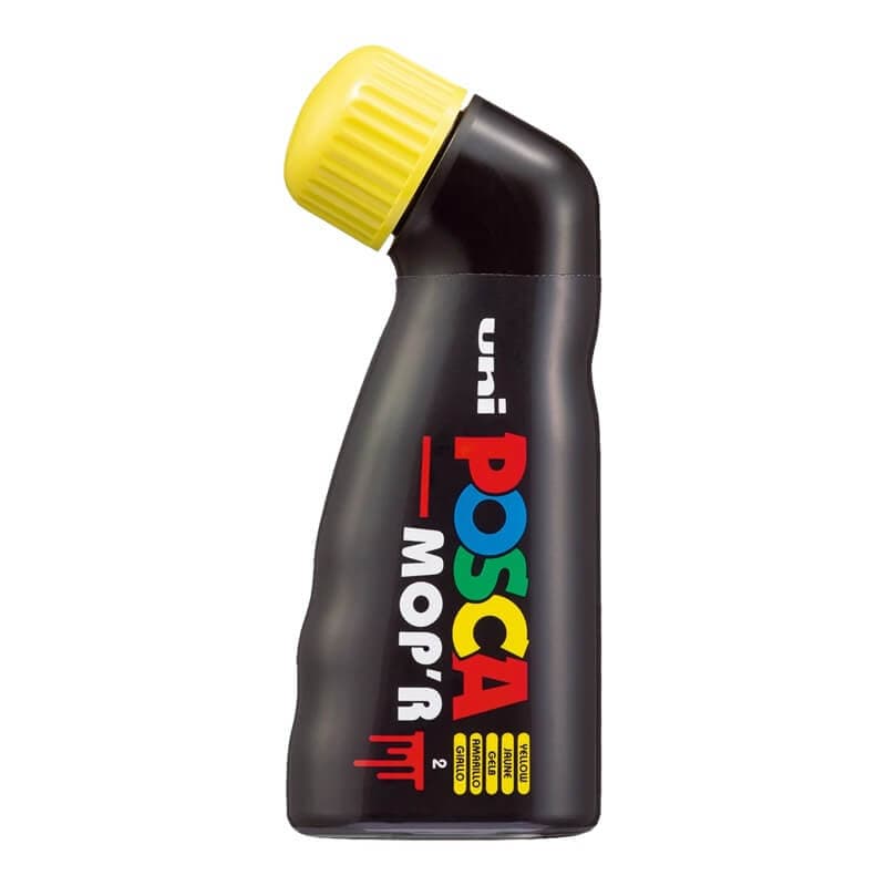 Žlutý akrylový popisovač Uni Posca MOP'R 3-19 mm