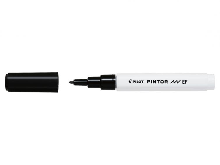 Pilot PINTOR EF 0,7 mm černý akrylový popisovač