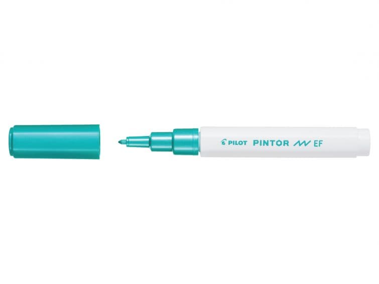 Pilot PINTOR EF 0,7 mm zelený metalický akrylový popisovač