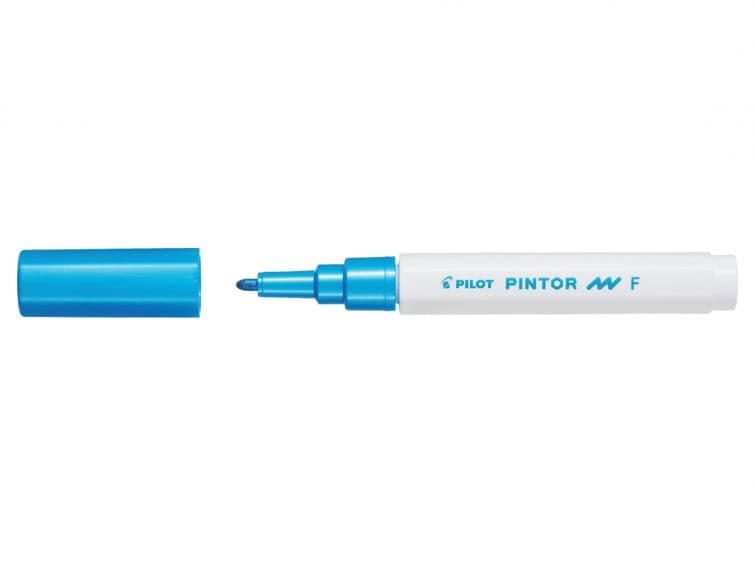 Pilot PINTOR F 1mm modrý metalický akrylový popisovač