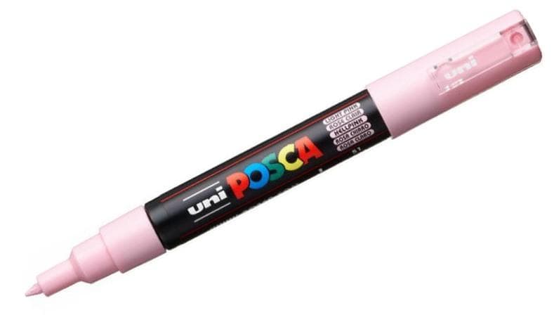 Uni Posca 1M světle růžový akrylový popisovač 0,7 mm