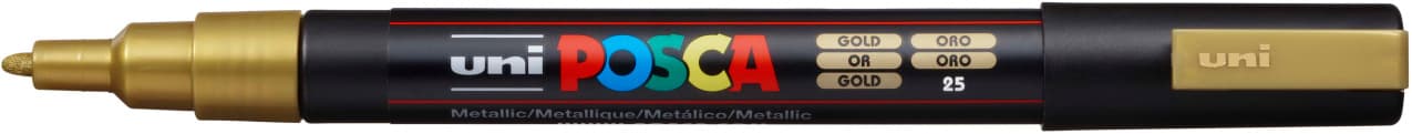 Uni Posca 3M zlatý metalický akrylový popisovač 0,9-1,3 mm