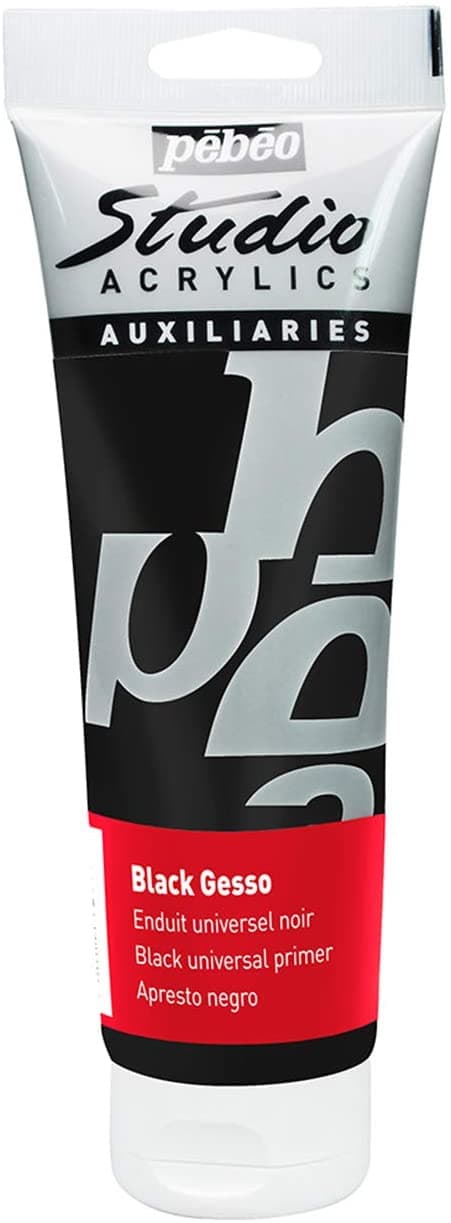 Pébéo Studio Gesso černý akrylový šeps 250 ml
