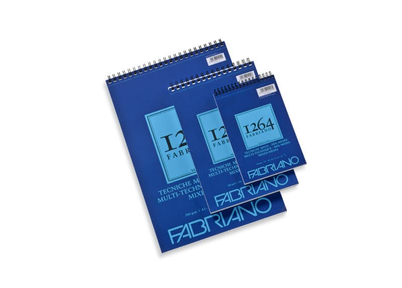 Fabriano 1264 Mix-Media A4 300g kroužkový blok 30 listů