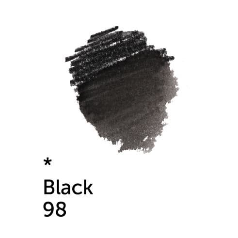 Nevskaya Palitra White Nights akvarelová pastelka černá 98 black