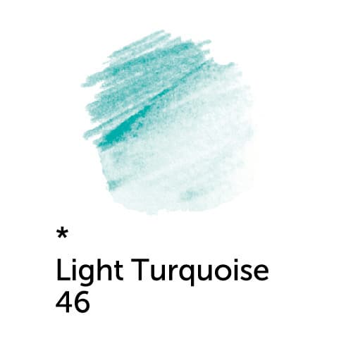 Akvarelová pastelka White Nights světlá tyrkysová č. 46