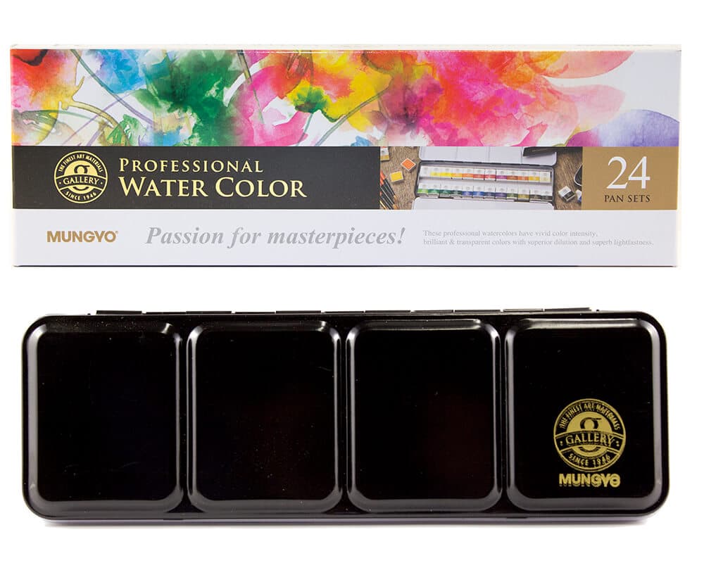 Mungyo Gallery Professional akvarelové barvy sada 24 barev