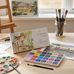 Nevskaya Palitra SONNET 3541139 - akvarelové barvy sada 24 barev