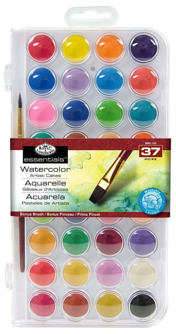 Akvarelové barvy Royal Langnickel sada 36 barev se štětcem