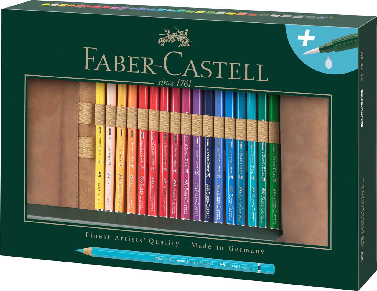 Faber-Castell Albrecht Durer sada 30 akvarelových pastelů rolovací penál