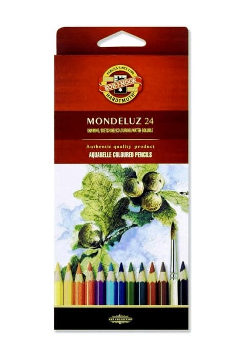 Koh-i-Noor Mondeluz 3718 akvarelové pastelky sada 24 barev