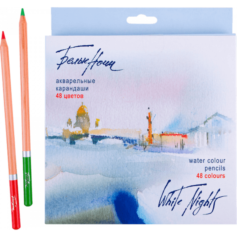 Nevskaya Palitra White Nights 48 akvarelových pastelů papírová krabička