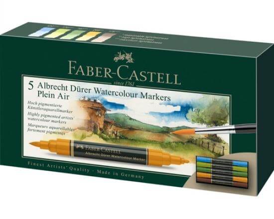 Faber-Castell Albrecht Dürer akvarelové popisovače sada 5 ks