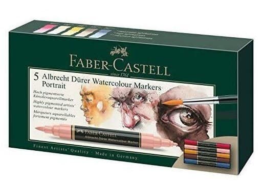Faber-Castell Albrecht Dürer akvarelové popisovače sada 5 ks