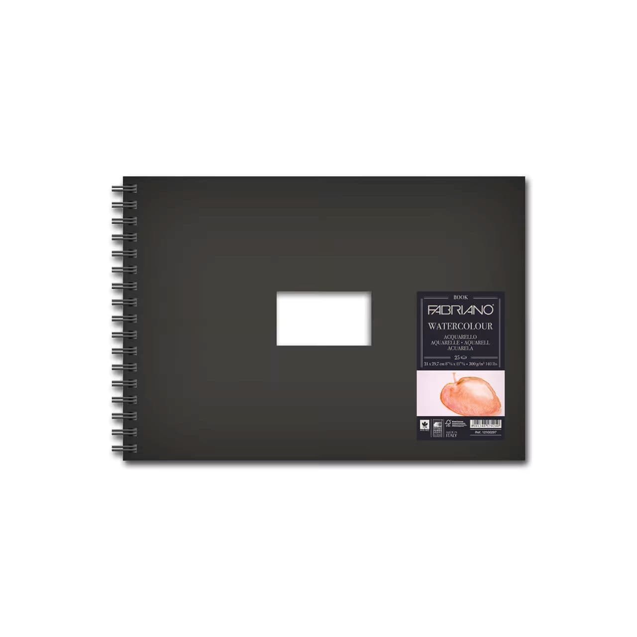 Fabriano Watercolour Book A4 300g akvarelový blok spirála