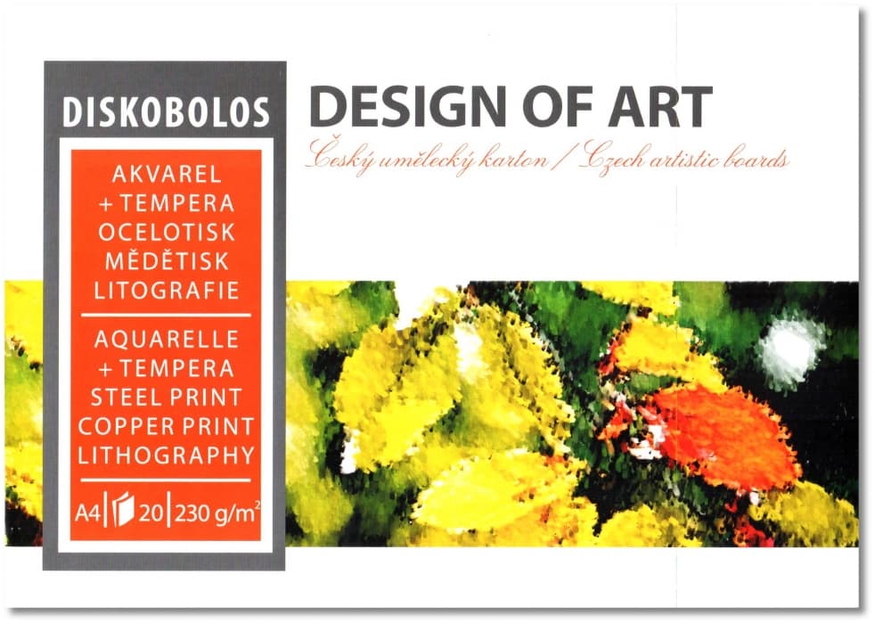 Akvarelový blok Neograph Diskobolos A4 230g 20 listů