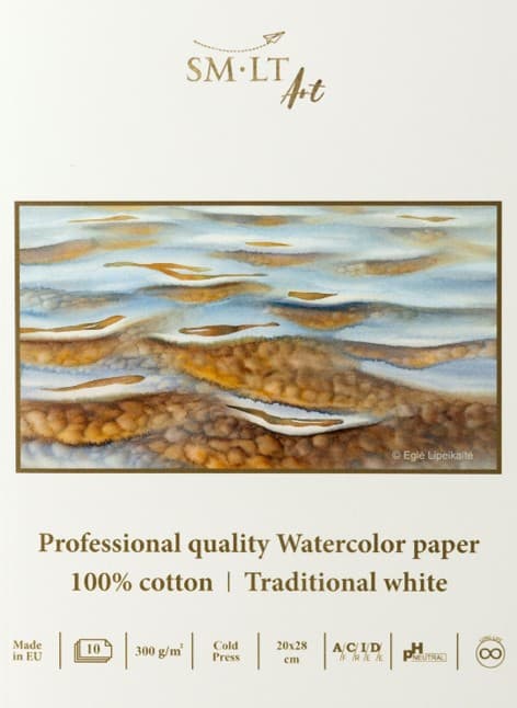 SM.LT akvarelový papír A5 300g blok professional quality
