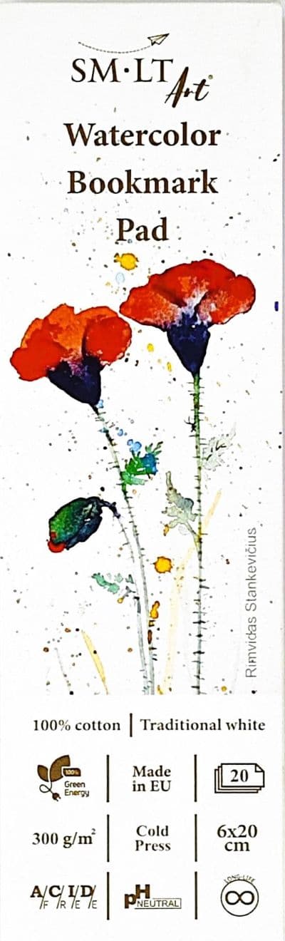 SM.LT akvarelové záložky do knihy 300g bavlna cold press