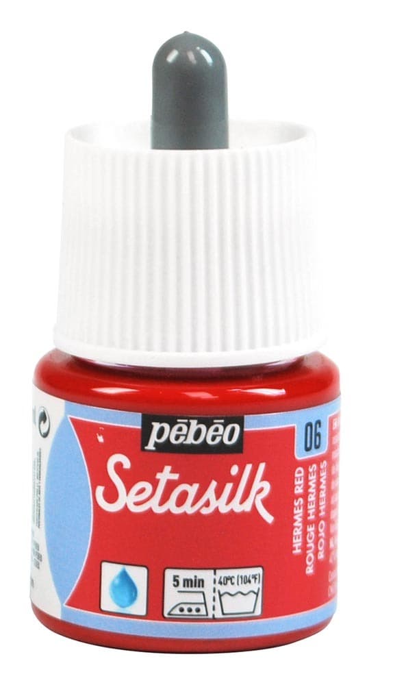 Pébéo Setasilk červená hermes barva na hedvábí 45 ml
