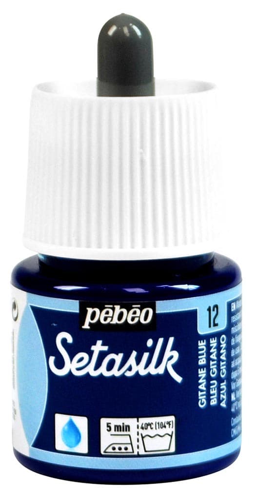 Pébéo Setasilk modrá barva na hedvábí 45 ml