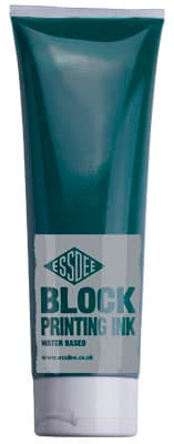 EssDee Block Printing Ink zelená viridian barva linoryt 300ml