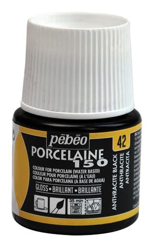 Pébéo Porcelaine 150 černá barva na porcelán 45 ml