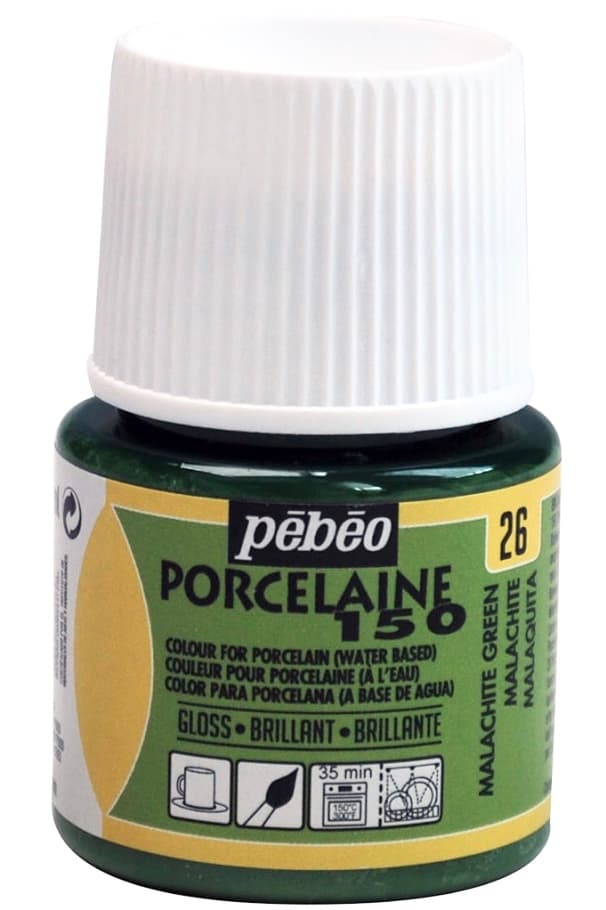 Pébéo Porcelaine 150 zelená malachit barva na porcelán 45ml