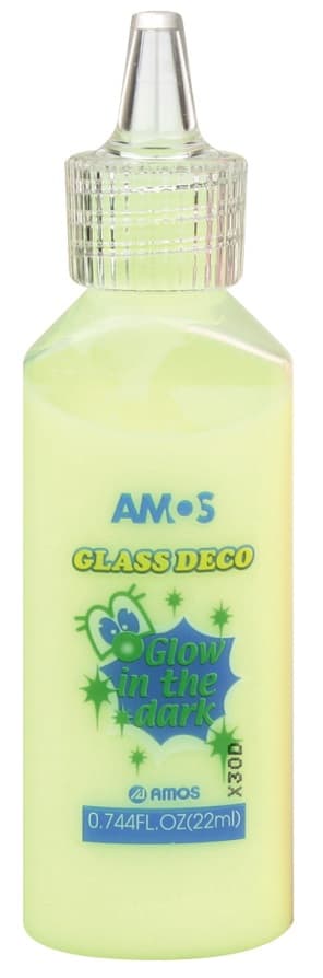 Amos Glass Deco 22 ml svítící žlutá barva na sklo