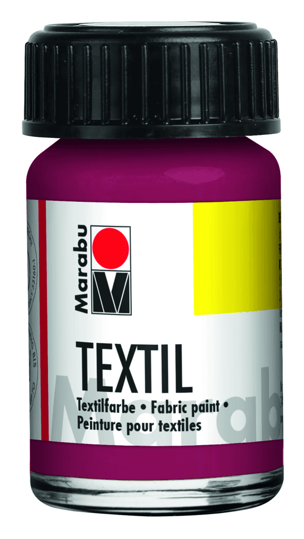 Marabu Textil červená bordeaux barva na textil 15ml