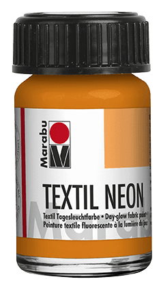 Marabu Textil Neon oranžová barva na světlý textil 15ml