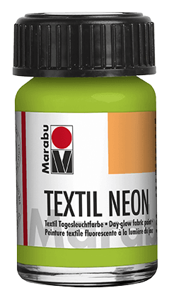 Marabu Textil Neon zelená barva na světlý textil 15ml