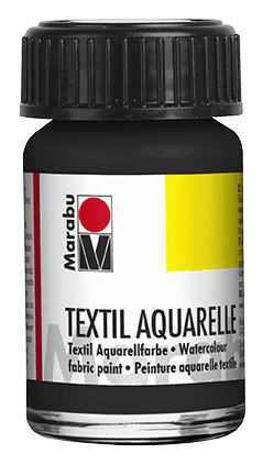 Marabu Textil Aquarelle černá barva na textil 15ml