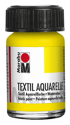Marabu Textil Aquarelle barva na textil žlutá citron 15ml