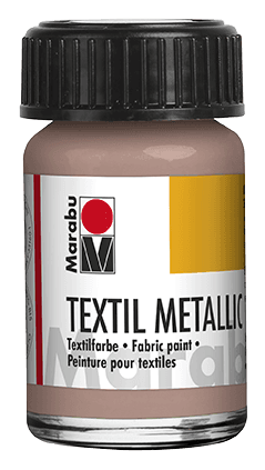 Marabu Textil Metallic barva na textil růžově zlatá 734