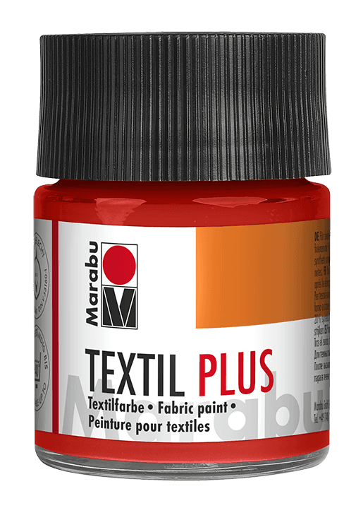 Marabu Textil Plus červená rumělka barva na textil 50ml