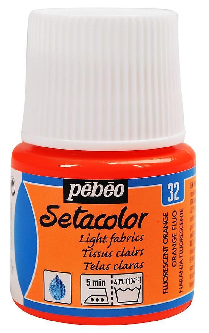 Pébéo Setacolor Light fluo oranžová barva na textil 45ml