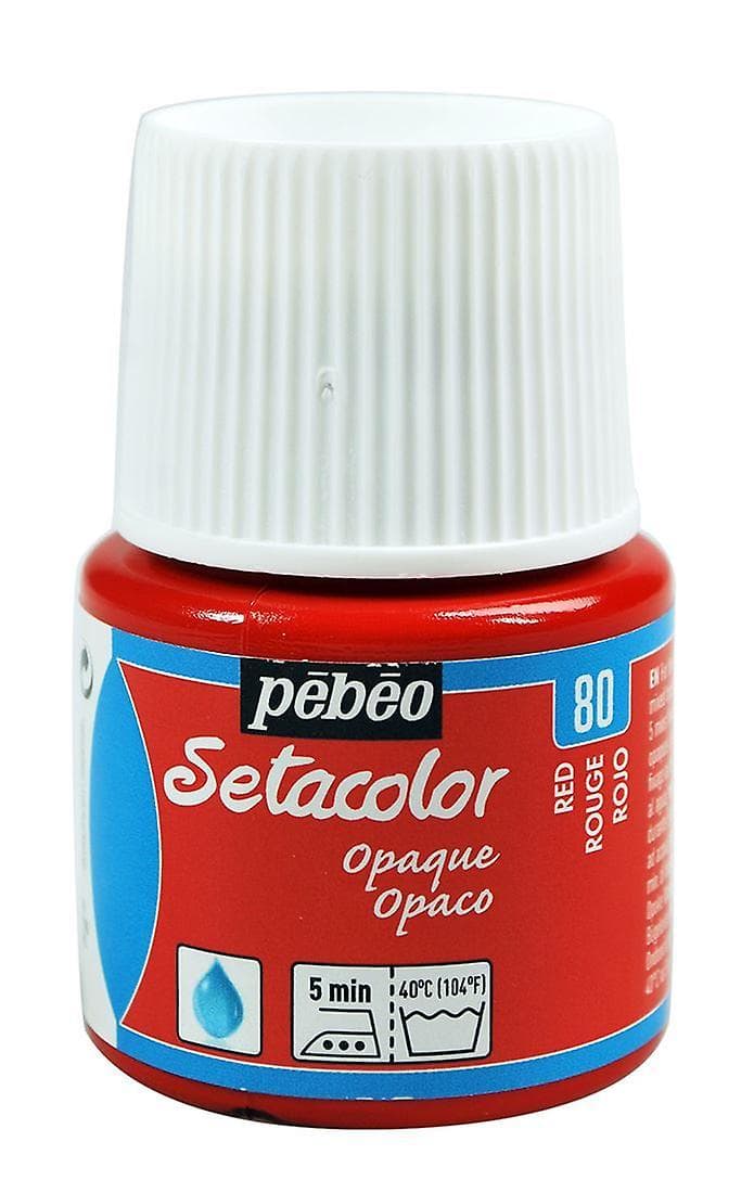 Pébéo Setacolor Opaque červená barva na textil 45 ml