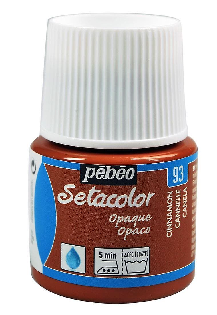 Pébéo Setacolor Opaque hnědá skořicová barva na textil 45 ml